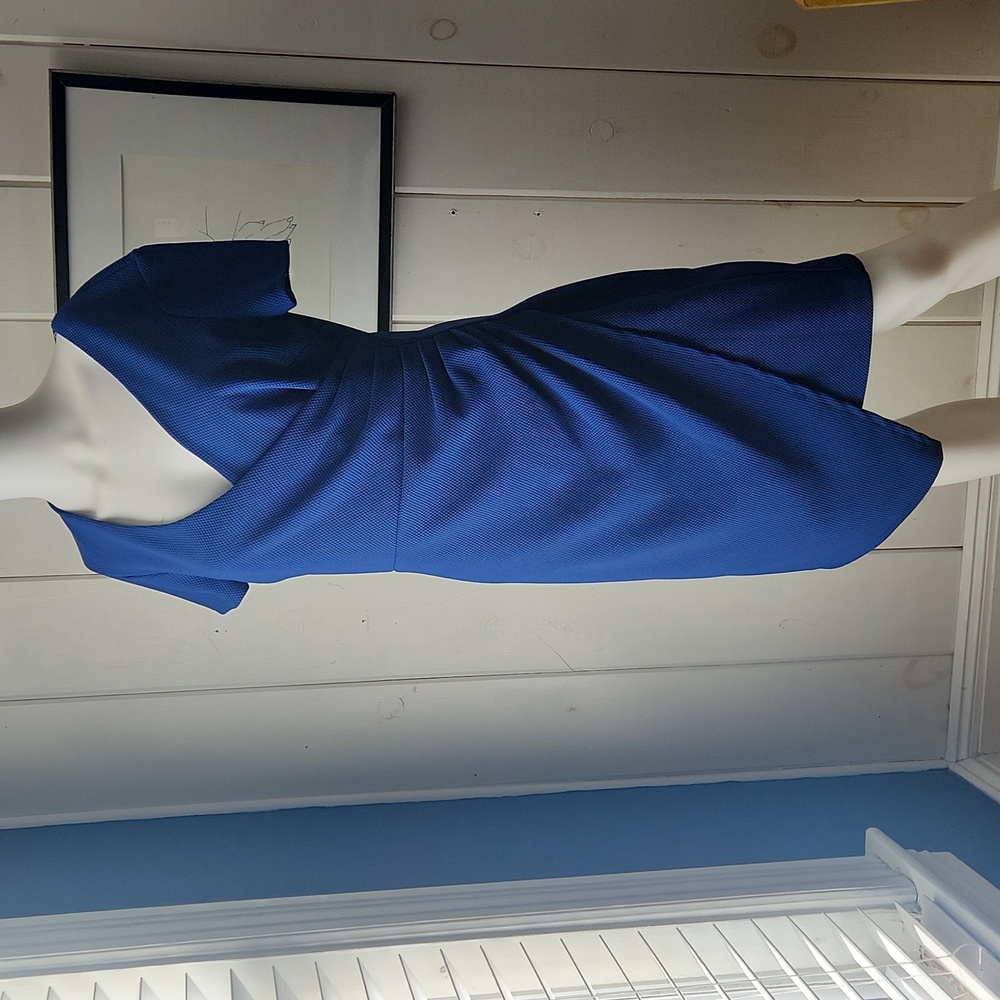 Bisou Bisou Sapphire Blue wrap dress.